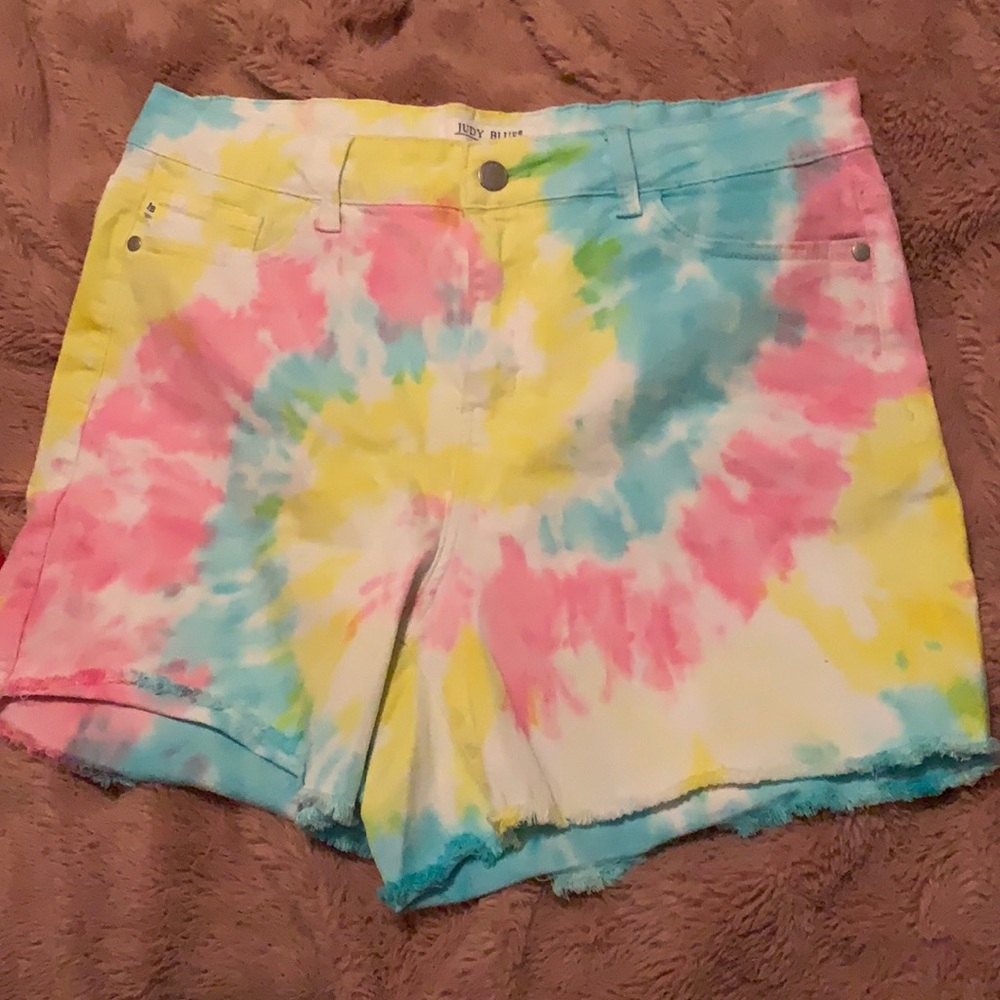 Tie Dye Judy Blue Denim Shorts
